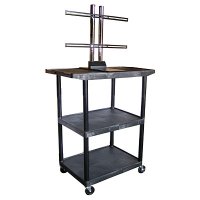 48 Inch 3 Shelf Mobile TV Stand for Flat Panel TV - LE48WTUD