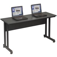 PJ Computer Training Table Workstation - Black