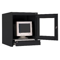 Secure Locking Counter Top Computer Security Storage Cabinet