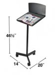 14 Inch Wide Lectern / Podium Stand with Privacy Panel
